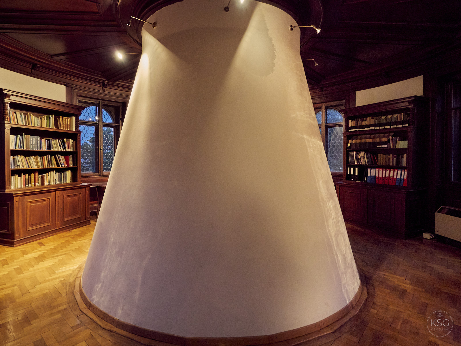 Library in the heliometer building